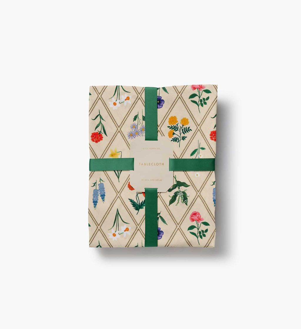 Cotton Tablecloth - Garden Study