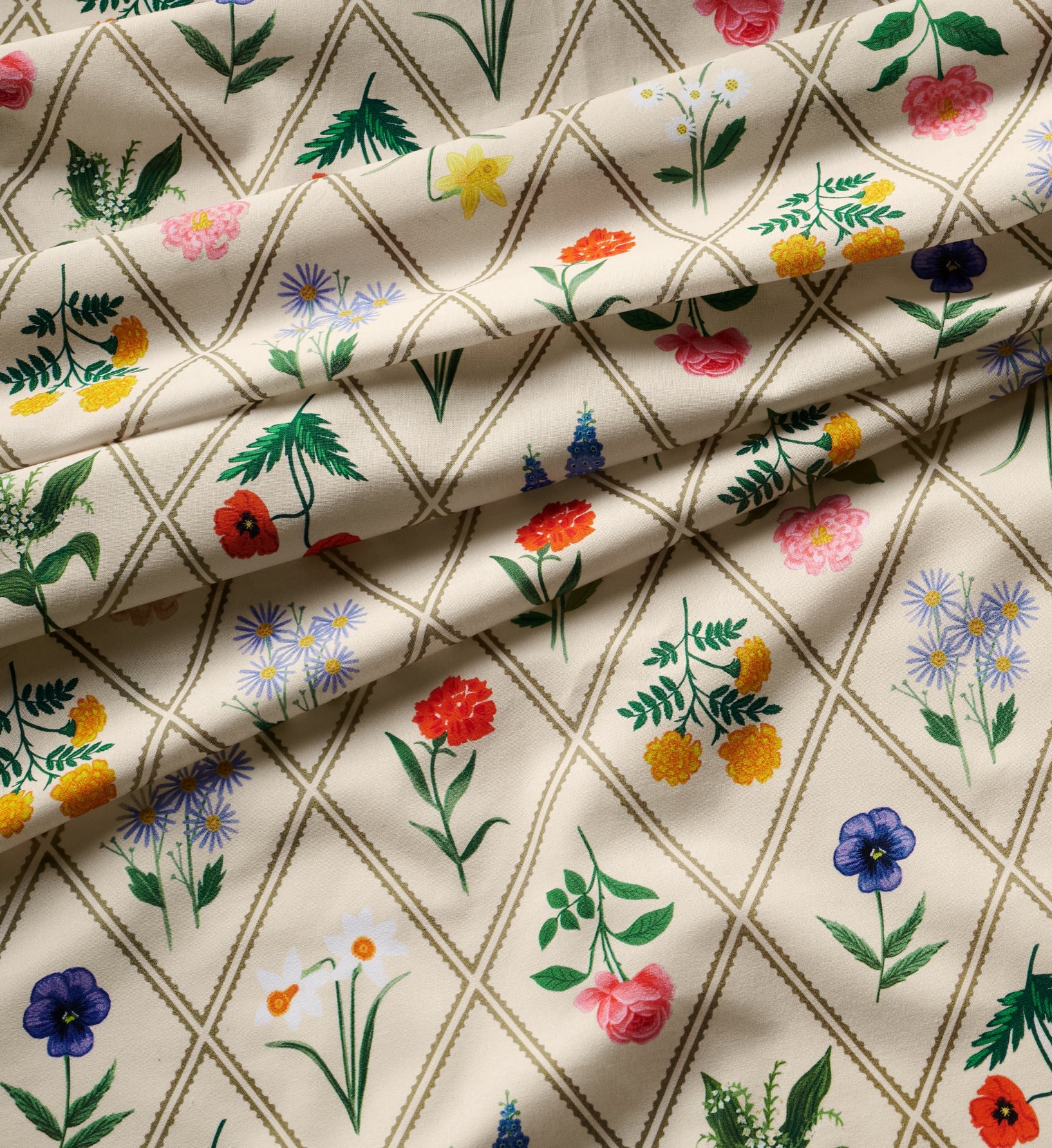 Cotton Tablecloth - Garden Study
