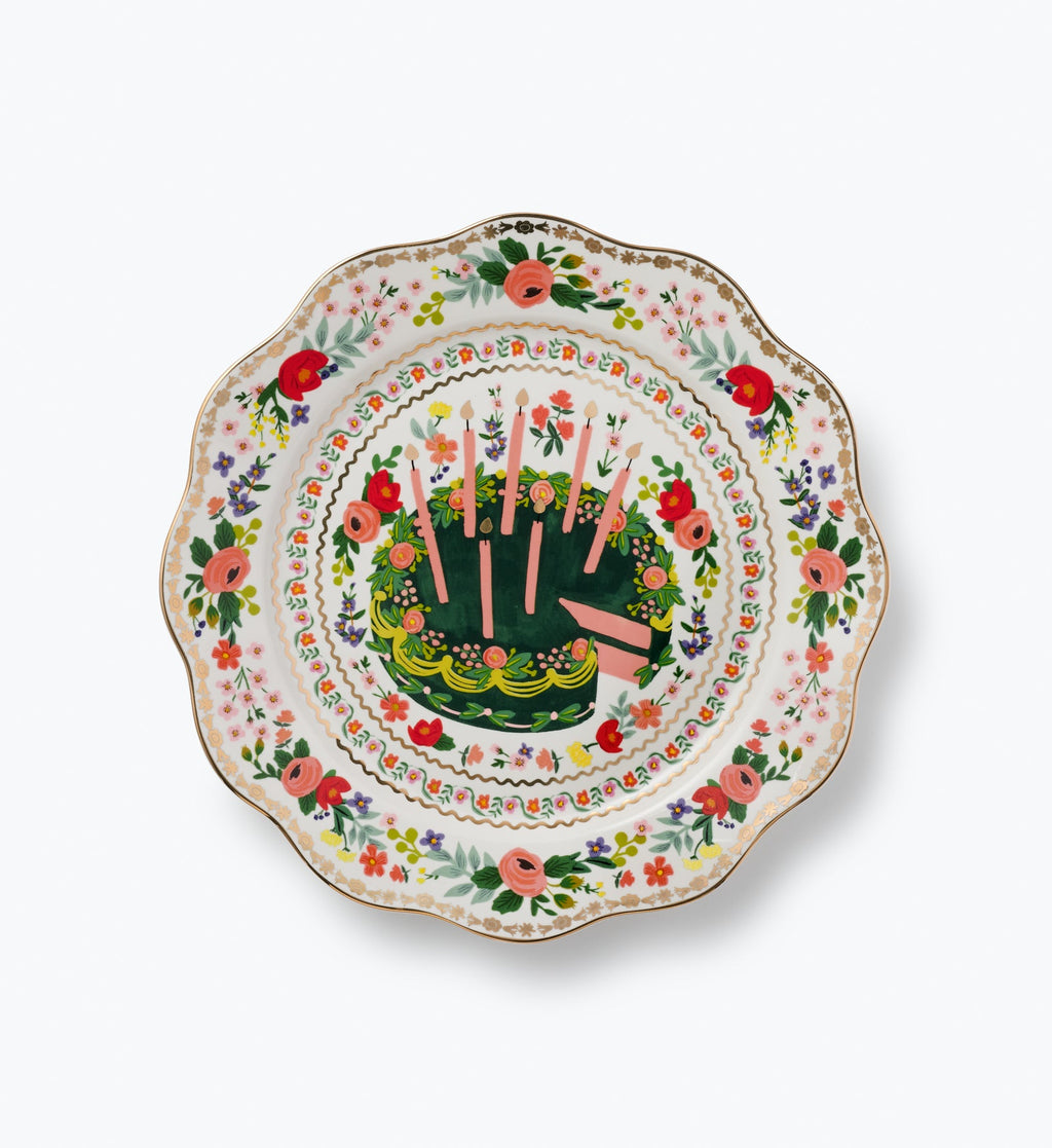 Celebration Plate - Floral Cake