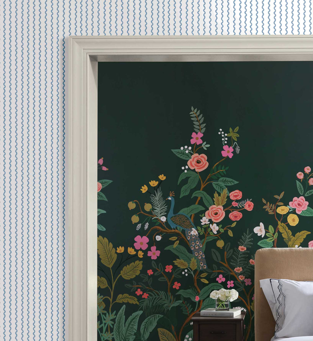 Rickrack Wallpaper - Blue