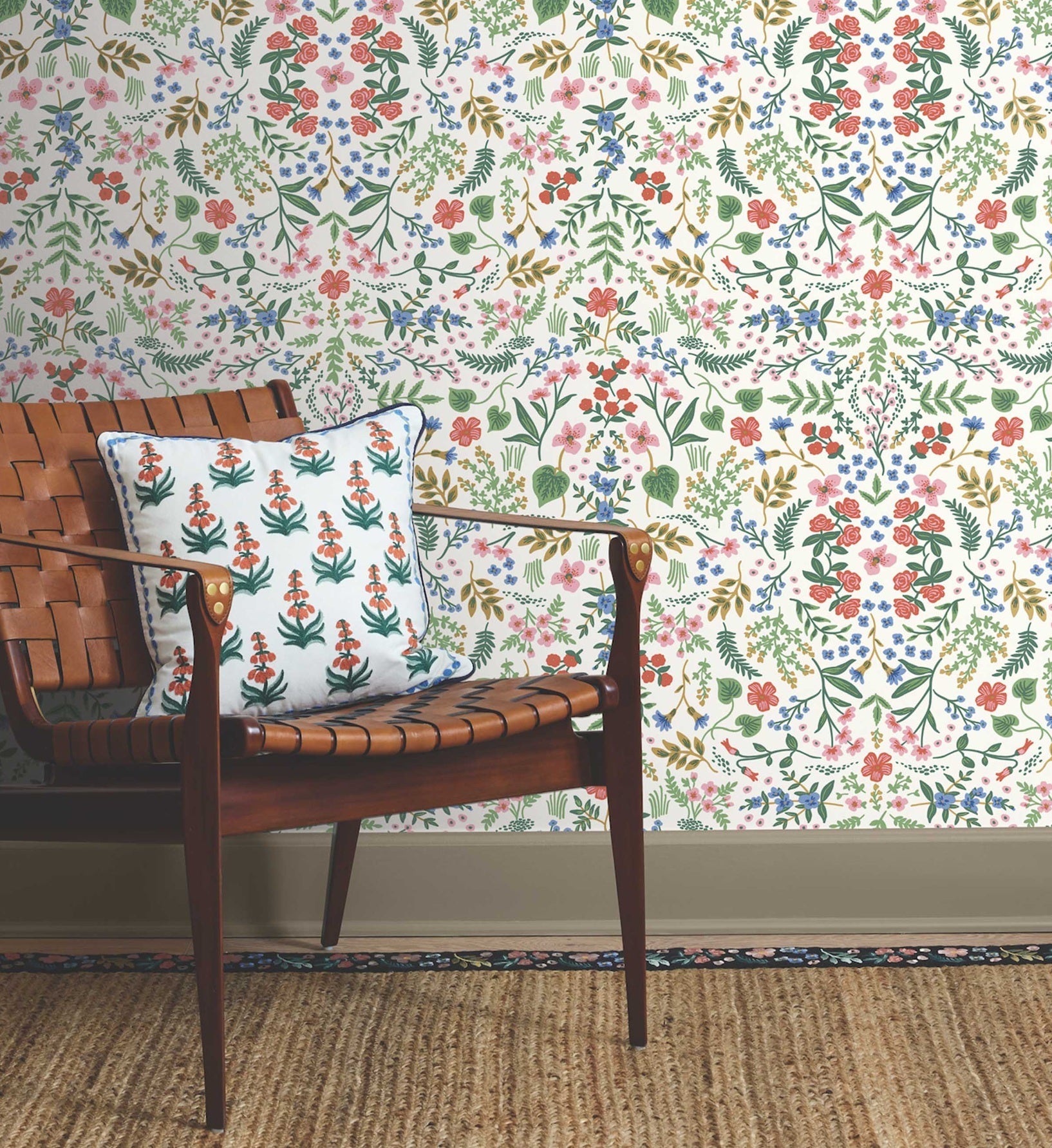 Wildwood Peel & Stick Wallpaper - Rose Multi
