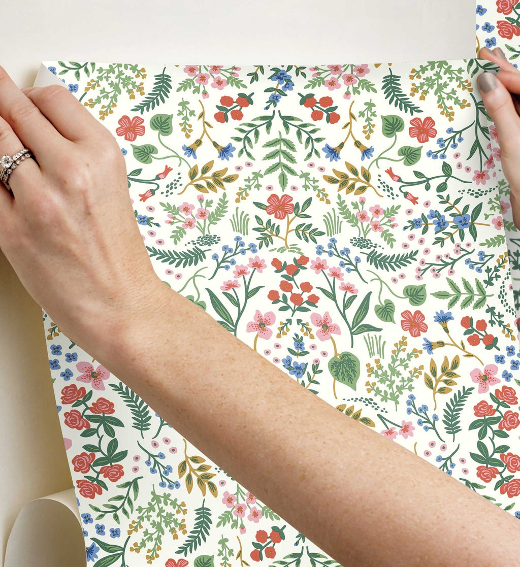 Wildwood Peel & Stick Wallpaper - Rose Multi
