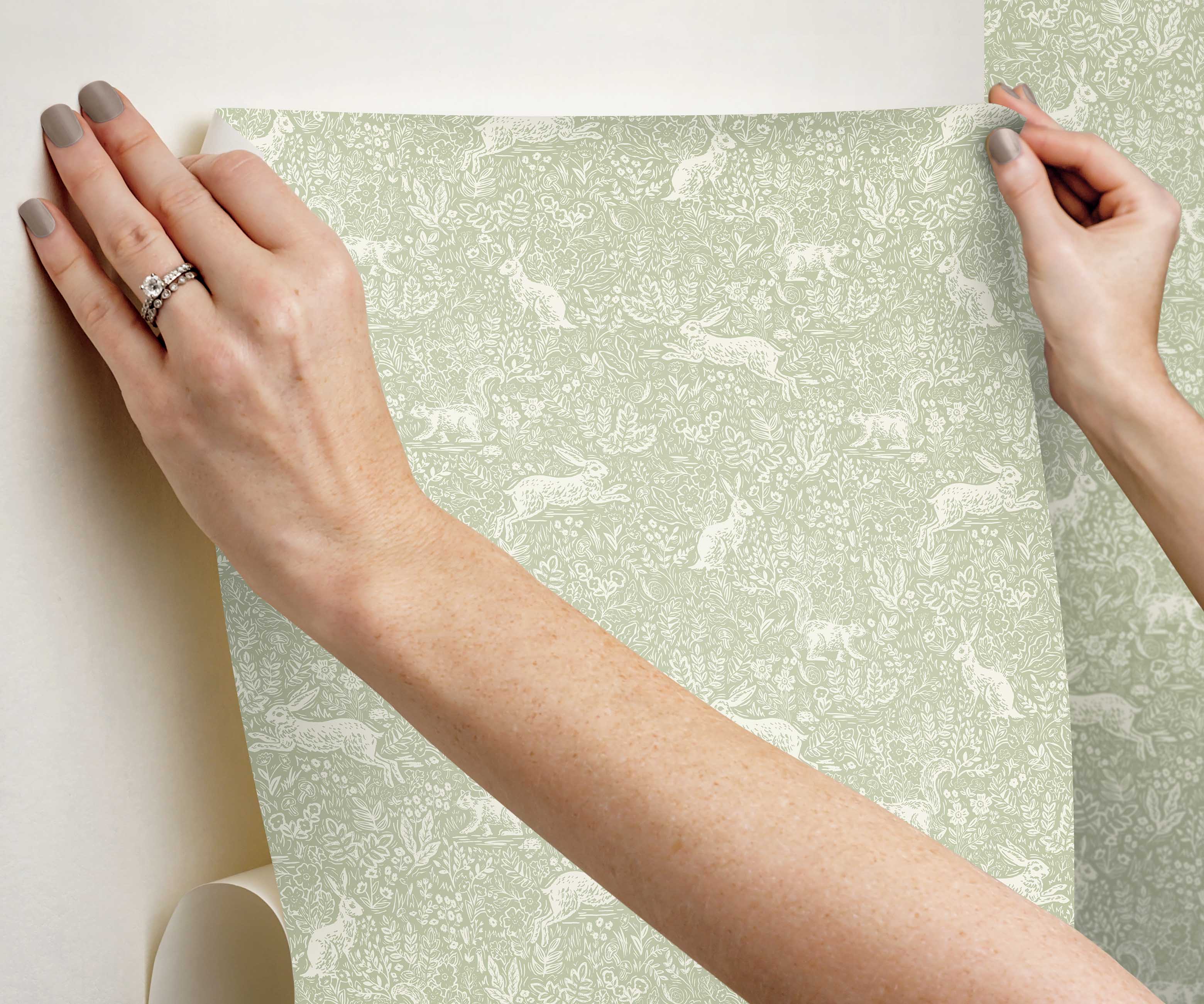 Fable Peel & Stick Wallpaper - Mint
