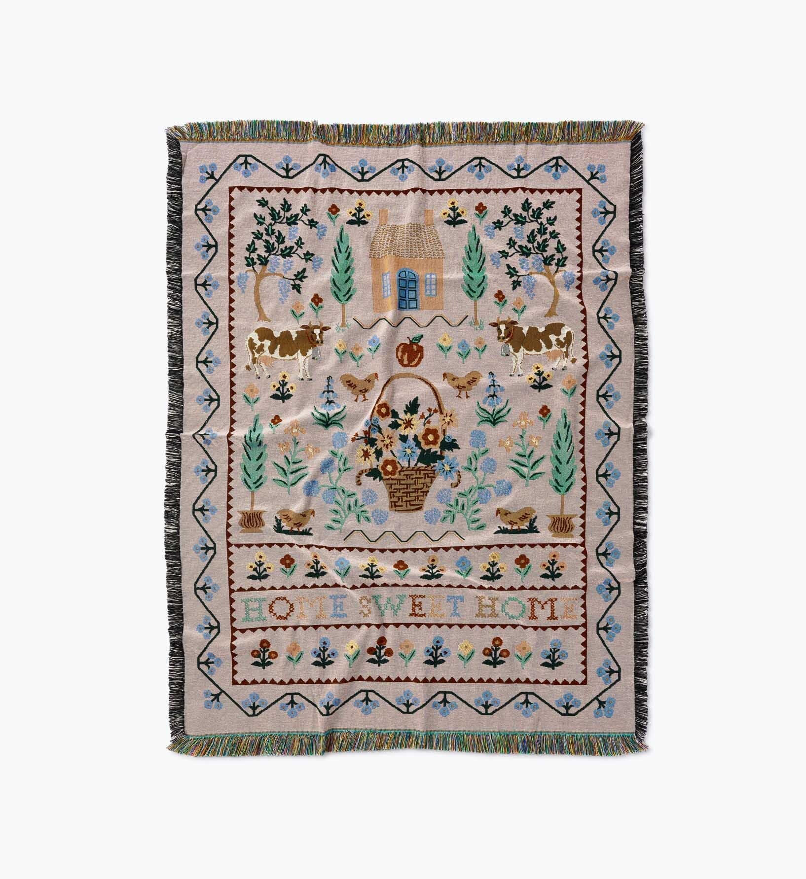Woven Blanket - Home Sweet Home