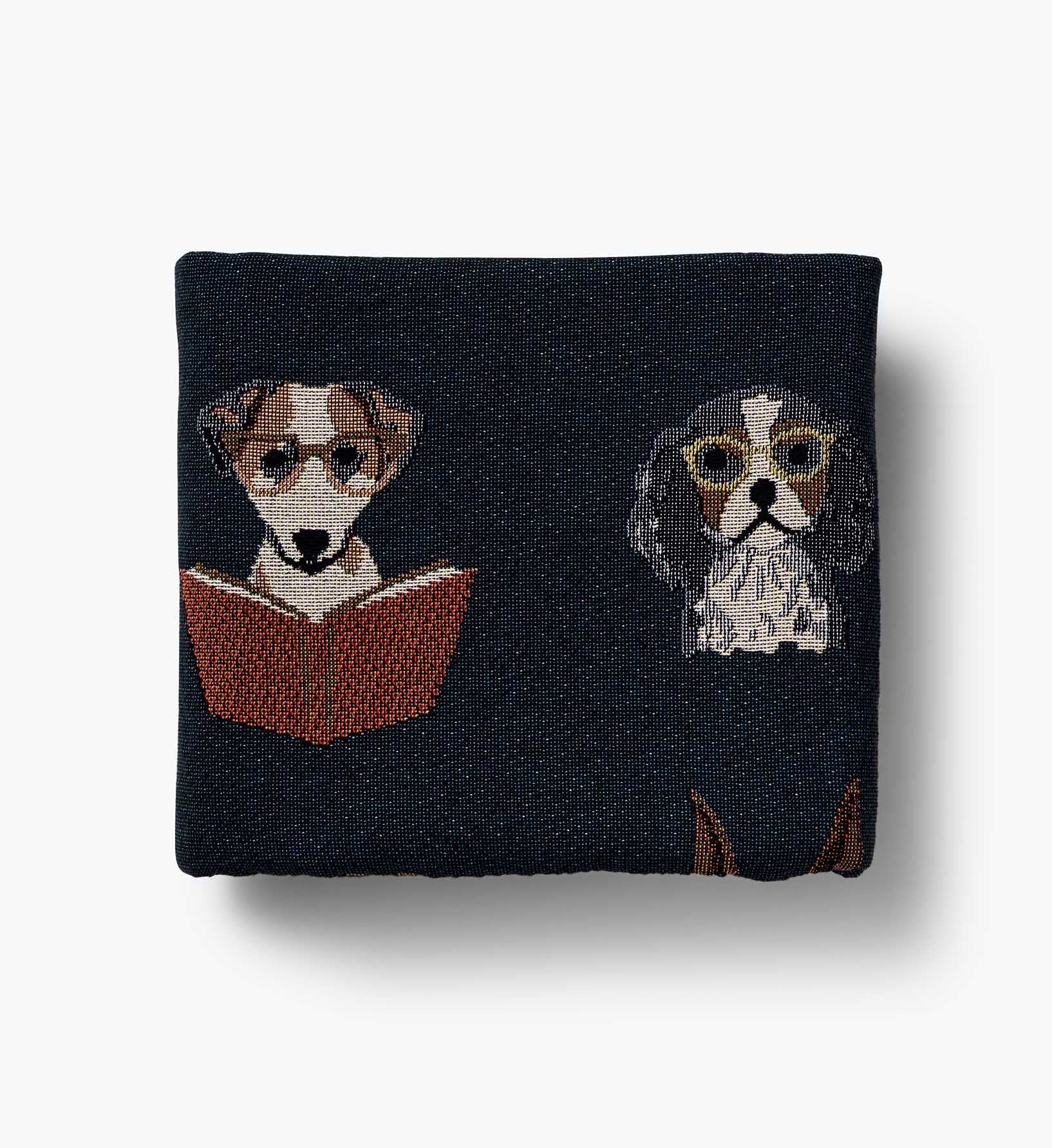 Woven Blanket - Studious Dogs