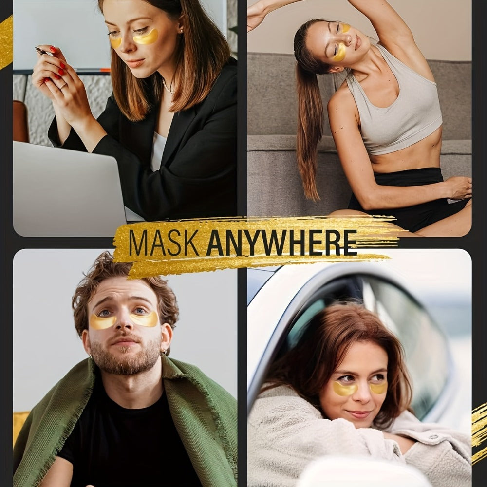 Under Eye Patches 24 Pairs Gold Collagen Eye Masks ¨C Reduces Dark Circles, Puffiness & Fine Lines, Hydrating Under Eye Mask for Rejuvenated, Youthful Skin