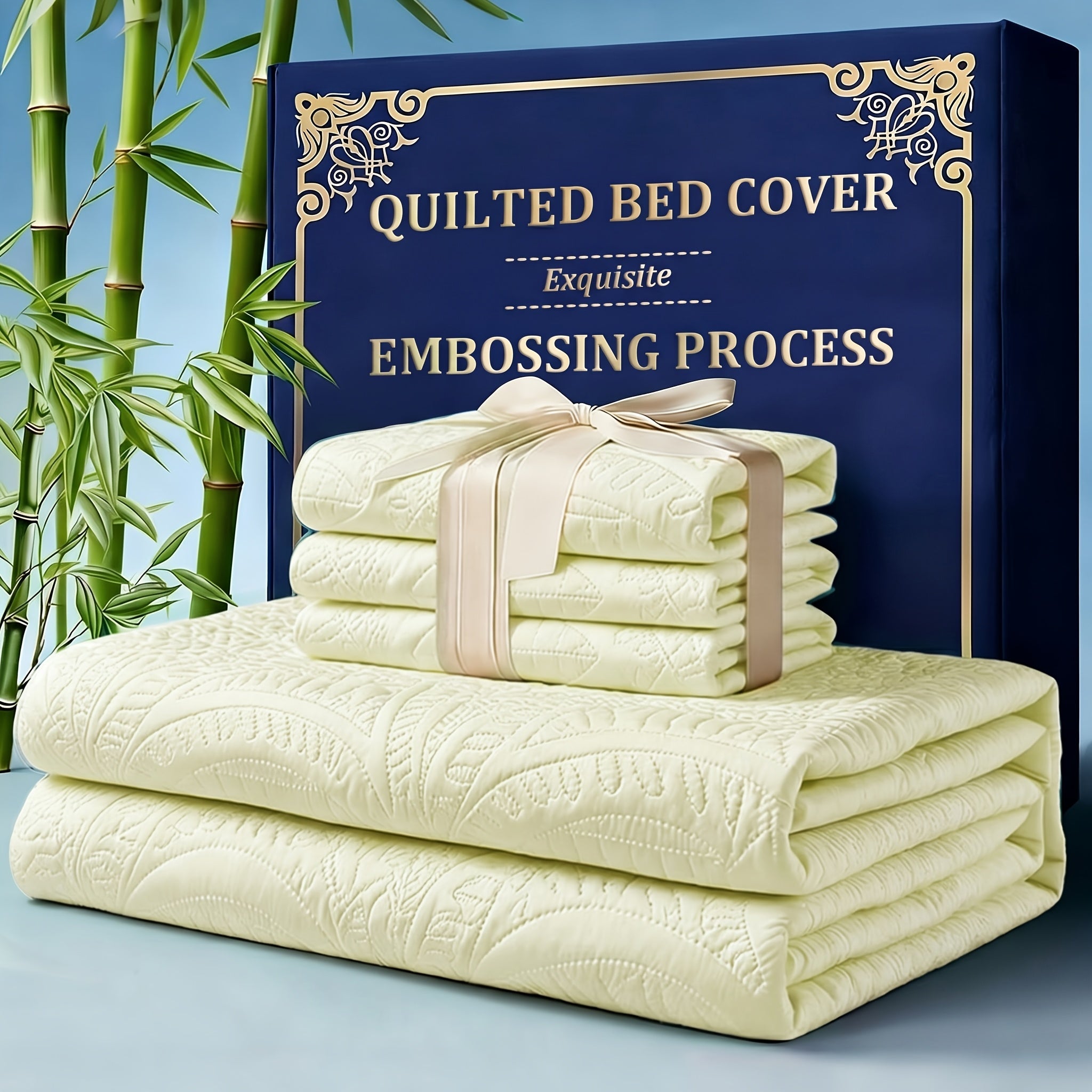 Quilt Coverlet Set 2-3 Piece Lightweight Microfiber Bedspread Coin Pattern Soft Skin-Friendly Anti-Allergy Machine Washable Twin Full Queen King