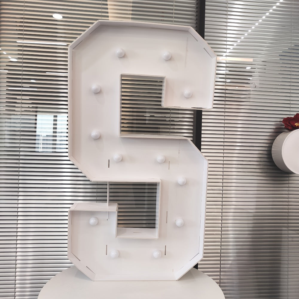 LED Letter Lights 4FT Tall Marquee Letter Lights A-Z Alphabet Light Up Letters with Cool White LED for Wedding, Birthday, Party, Proposal & Graduation Decor