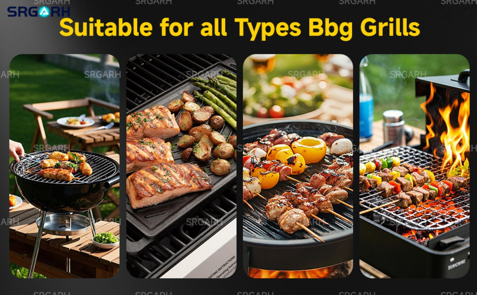 Electric BBQ Grill Brush Cordless Rechargeable Grill Cleaner with 800 RPM Rotating Head, 2000mAh Battery, 304 Stainless Steel Bristles ¨C Outdoor Grilling Tool, Father's Day Gift