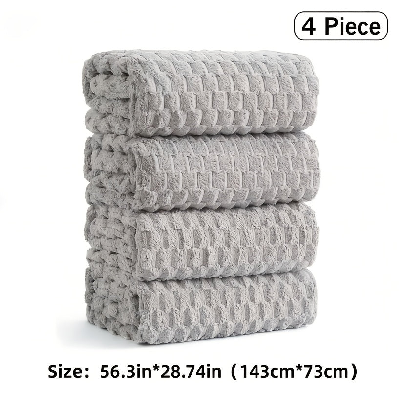 Microfiber Bath Towel Set Ultra-Soft Quick-Dry Skin-Friendly 4-Piece & 8-Piece Sets with Hair Drying Cap Multi-Color Options Luxury Spa Quality for Home Family Gifting