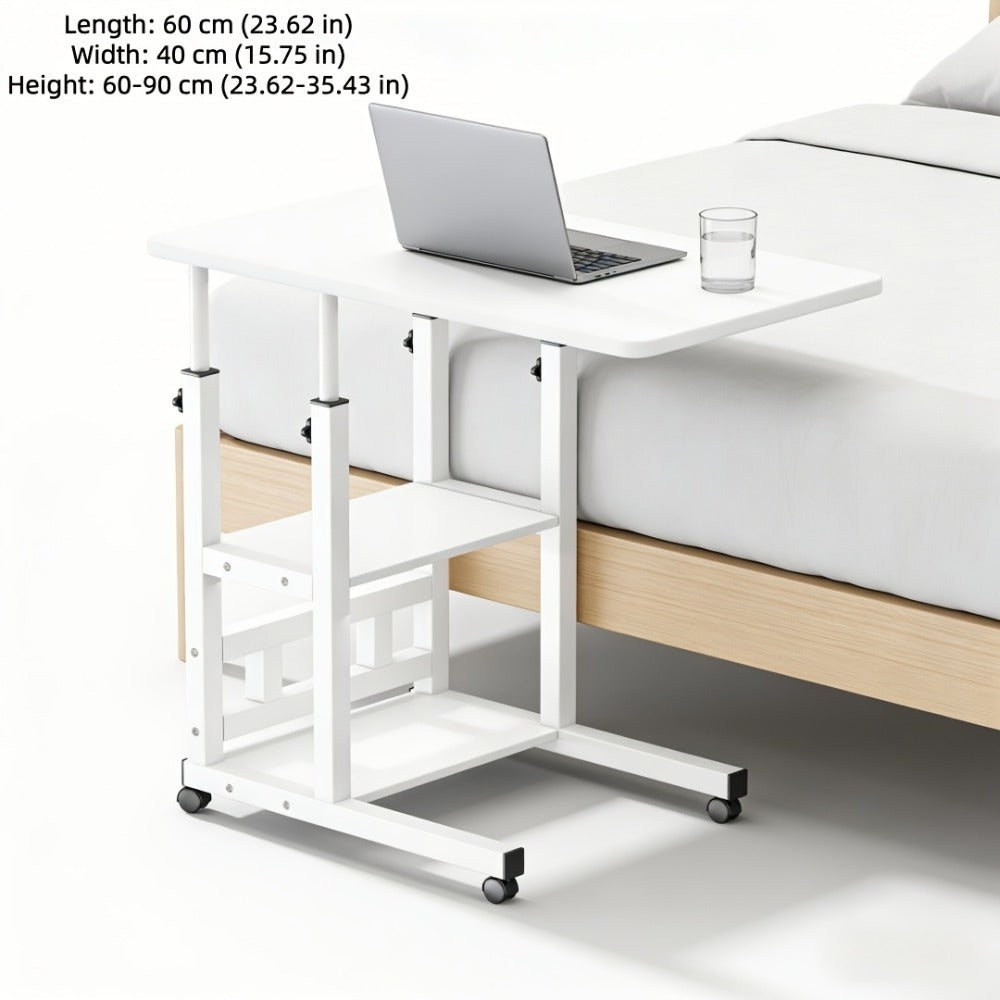 Bedside Table with Wheels Adjustable Height ¨C Multi-Style Nursing Care Table for Elderly & Patients | Single & 3-Tier Rolling Overbed Dining Table, Home Medical Convalescent Furniture, 13 Styles