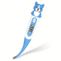 Digital Oral Thermometer for Adults & Kids ¨C 8-Second Fast Read, Bendable Tip, 3-Color Fever Backlight, 32 Memory Records, Rectal Use for Infants, Celsius/Fahrenheit Conversion