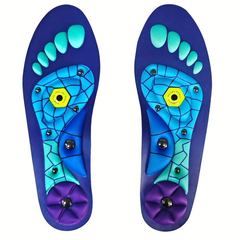 Massage Insoles Acupoint Pressure Foot Massage ¨C Breathable Sweat-Absorbing Flat Foot Insoles for Men & Women, Meridian Stimulation Comfort Insole