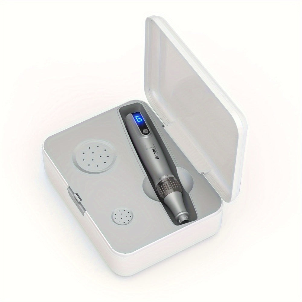 Dr.Pen M8S Microneedling Pen Professional Skin Care Kit - Electric Derma Pen with 20pcs 0.25mm Round Nano Cartridges, Collagen Induction Therapy Beauty Tool for Face & Body