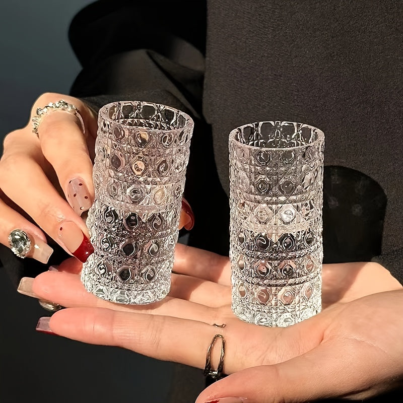Shot Glass Set Diamond Engraved ¨C Whiskey Vodka Tequila Glasses for Parties Weddings Home Bar Entertaining Reusable Barware Gift