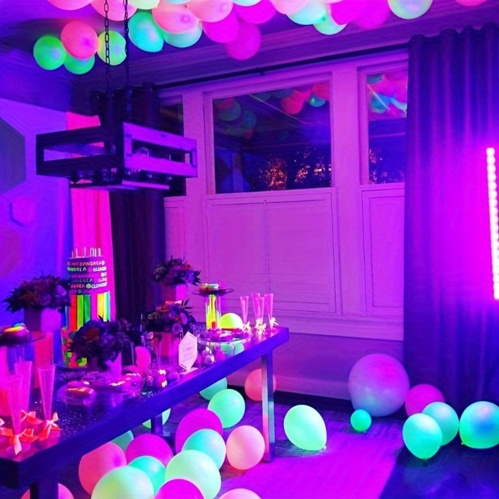 UV Black Light Strip USB LED ¨C 32cm / 12.6ft Portable Magnetic Black Light Tube for Halloween Party, Fluorescent Tapestry, Body Paint, Posters, Christmas & Cabinet Lighting (3-Pack / 4-Pack)
