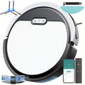 Robot Vacuum Cleaner Mop Combo 5000Pa Max Suction 2-in-1 with App & Voice Control - Scheduled Cleaning, Auto Recharge, for Pet Hair, Low Pile Carpet & Hard Floors, 12.2 inch Slim Design, Multiple Colors