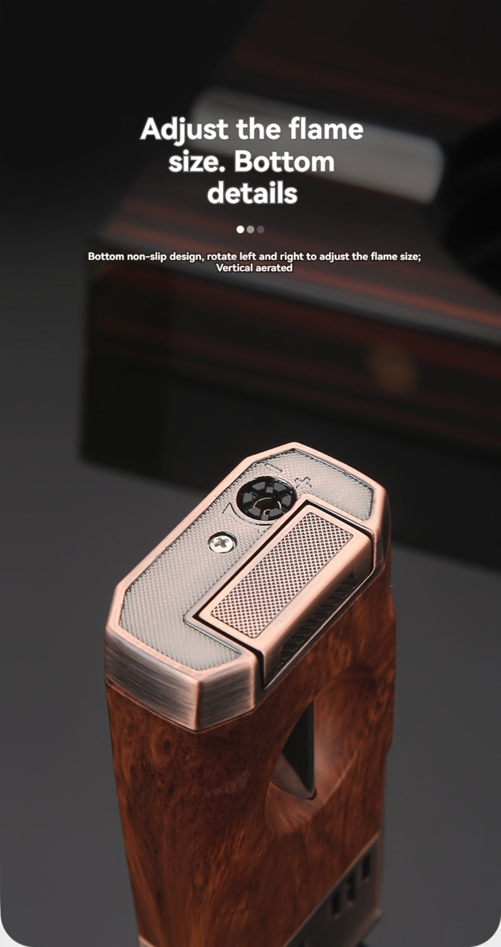 Cigar Torch Lighter with V-Shaped Cigar Cutter Built-in Clip Dual Windproof Jet Flame Visible Gas Window Integrated Cigar Lighter for Men Butane Gas Not Included