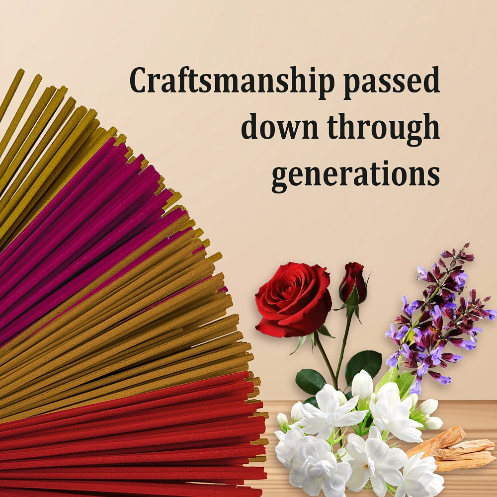 Incense Sticks 200pcs Aromatherapy Incense Set 4 Scents for Meditation Yoga Purification Home Fragrance Long Lasting Sandalwood Jasmine Rose Lavender Sage Gift