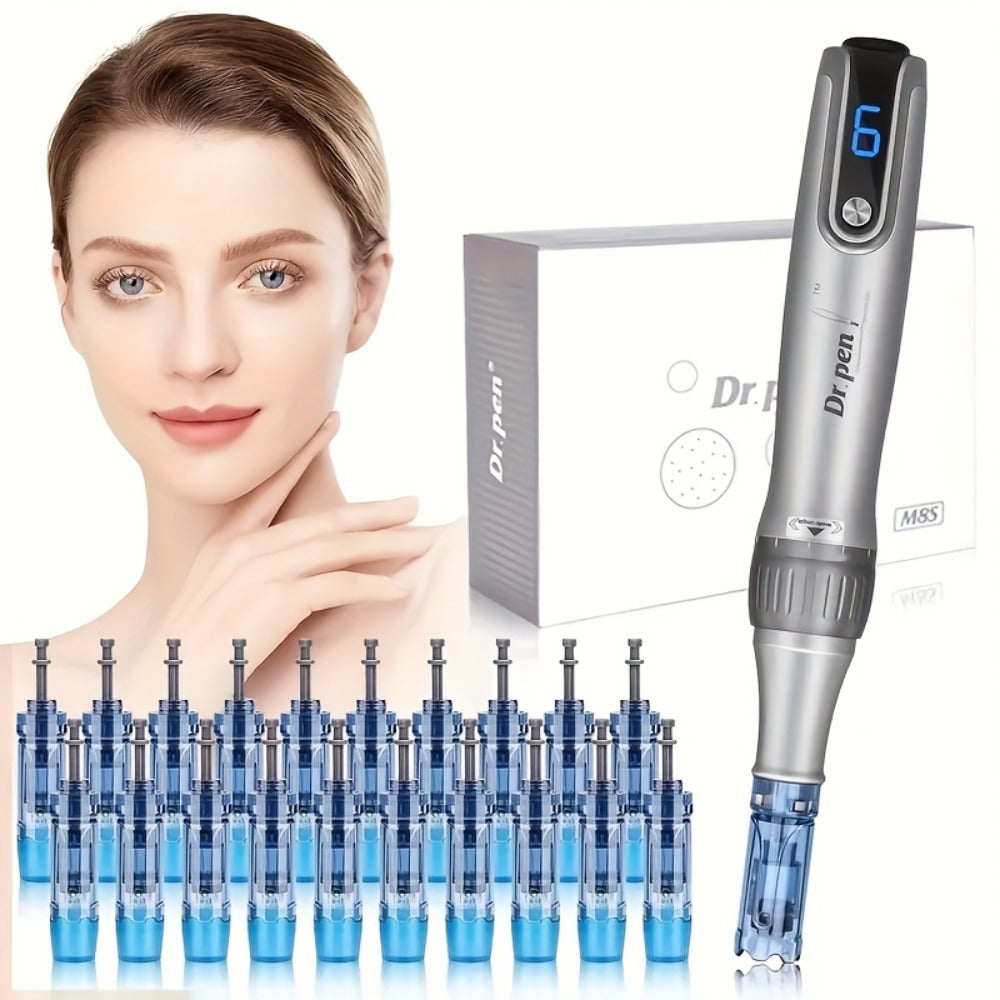 Dr. Pen M8S Microneedling Pen with 25Pcs Nano Cartridges