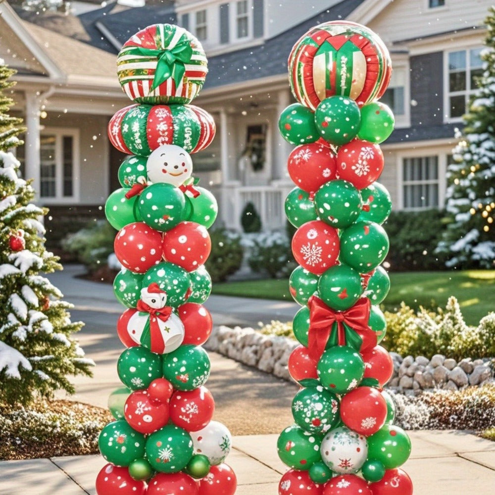 Balloon Column Stand Set of 2 with Pump ¨C Adjustable 1.57¨C7 ft Telescopic Party Decoration Stand for Weddings, Birthdays & Graduations