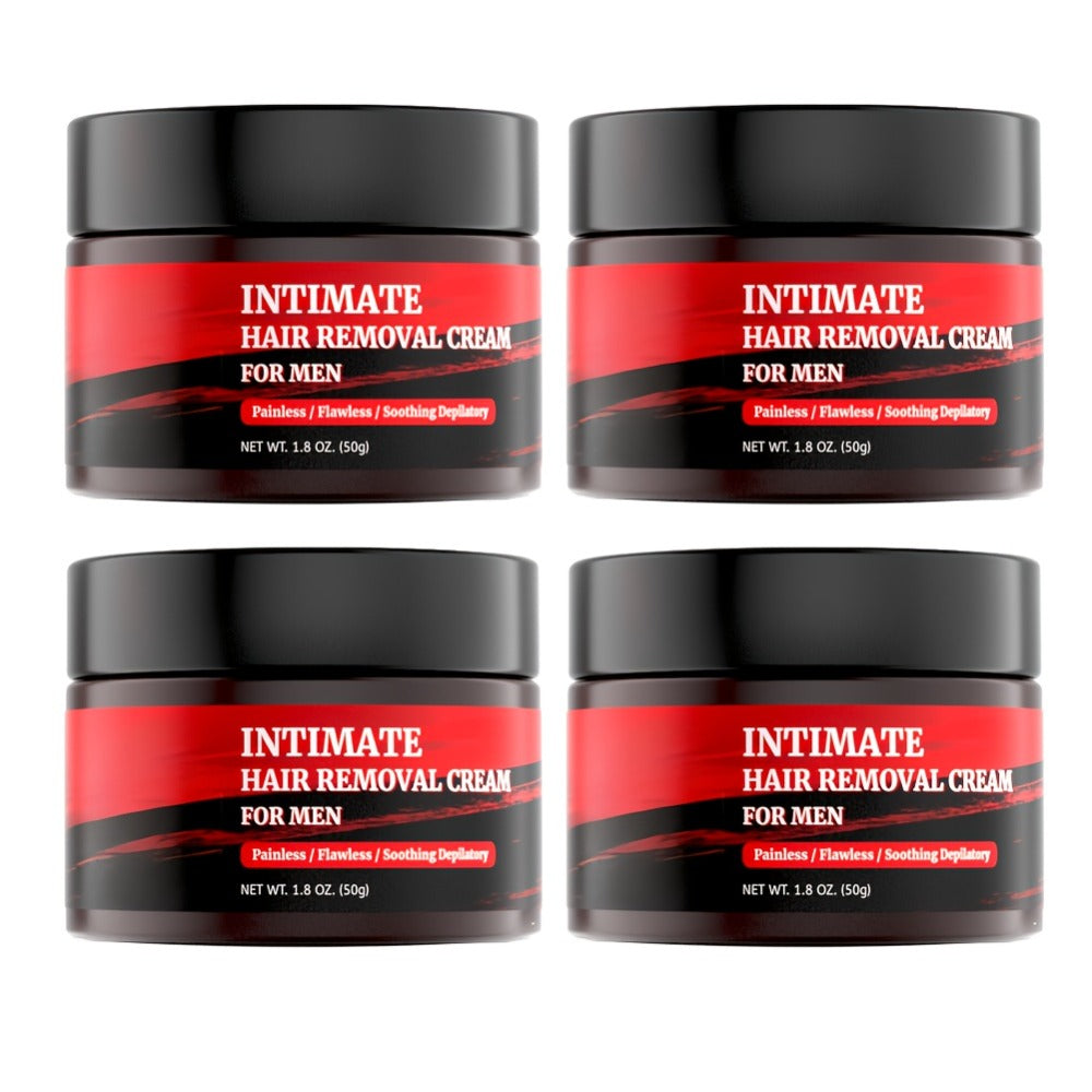Hair Removal Cream for Men - Fast Acting Depilatory for Chest Back Legs Arms Intimate Areas Sensitive Skin Formula 50g
