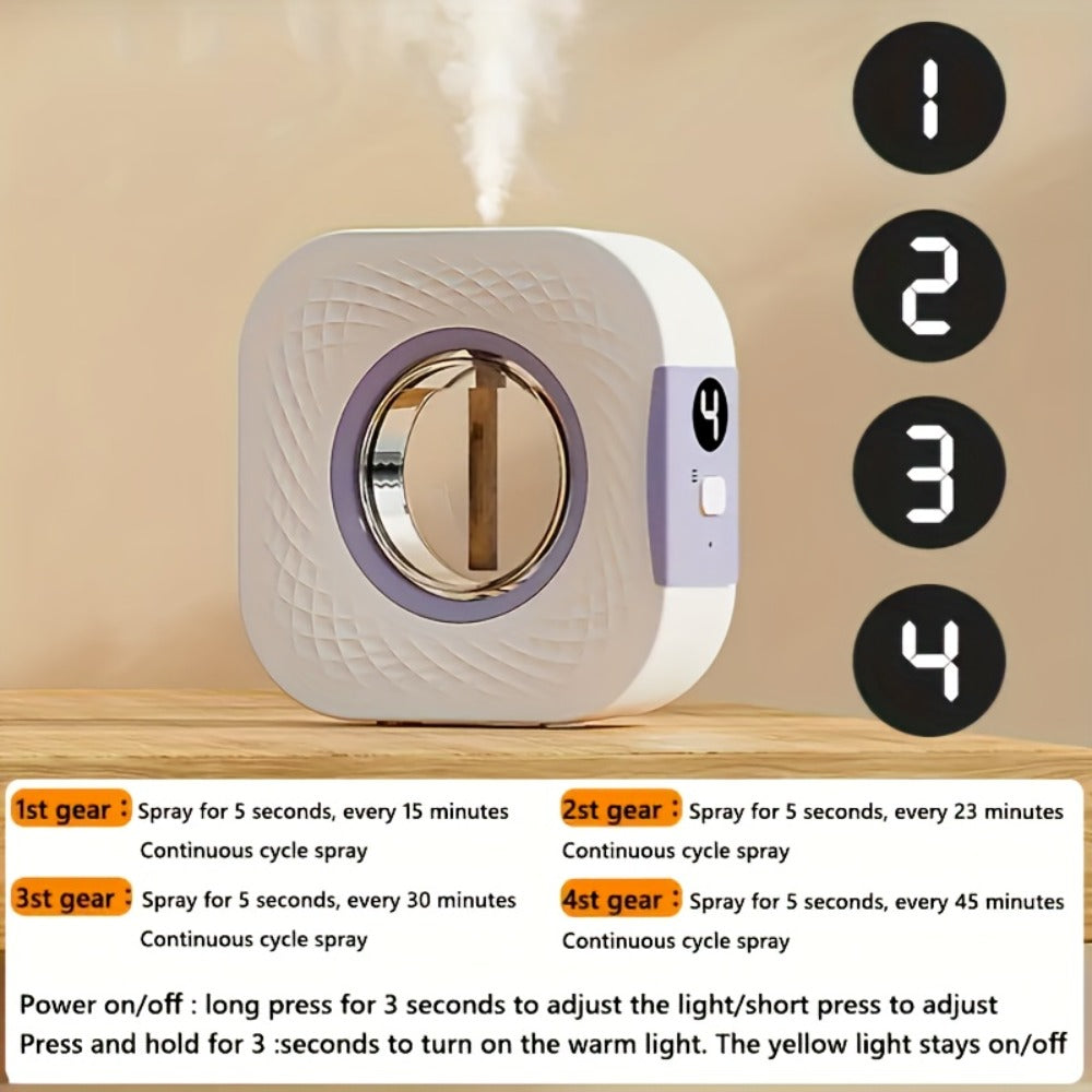 Aromatherapy Diffuser Spray Set with Essential Oils & Automatic Timer | Air Humidifier & Room Freshener for Bedroom, Bathroom, Car & Pet Room, Long-Lasting Fragrance & Odor Eliminator, 3 or 6 Bottles