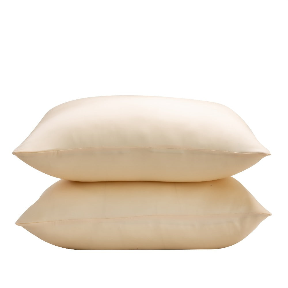 Silk Pillowcase 22 Momme ¨C Satin Weave Mulberry Silk with Hidden Zipper for Hair & Skin Health, Standard Queen King ¨C Multiple Colors