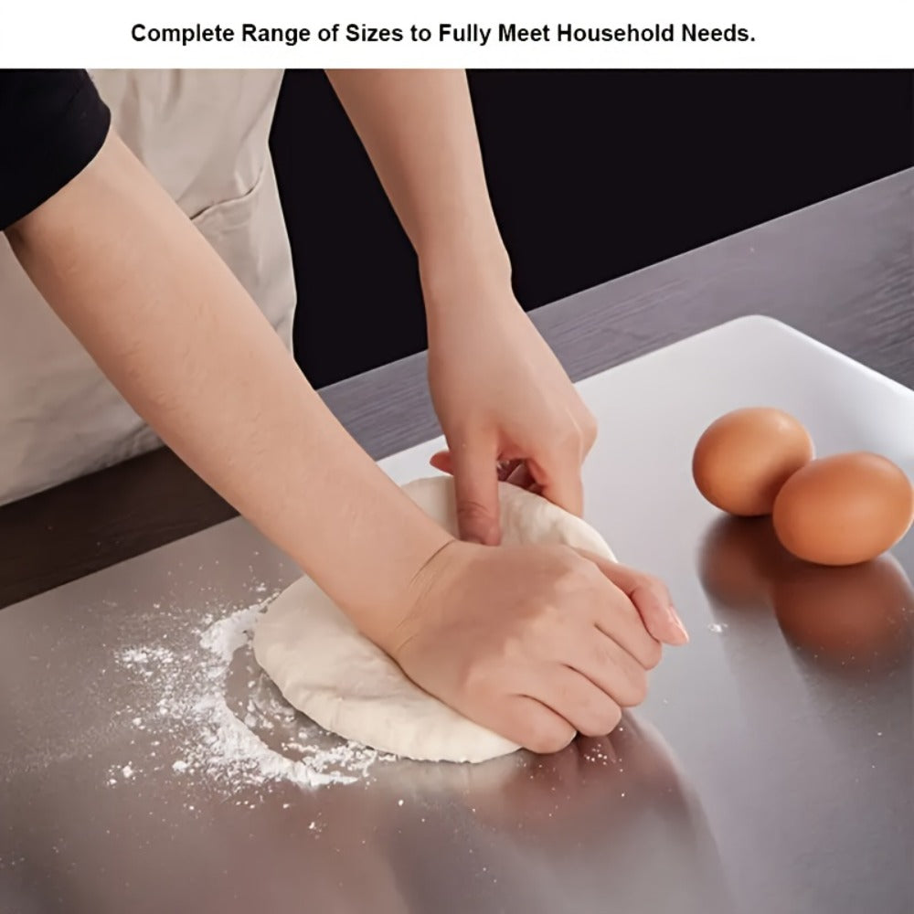 Stainless Steel Cutting Board Set 3 Pack - Non-Stick Dual-Sided Metal Chopping Boards for Kitchen, BPA-Free, Rust-Resistant, Easy Clean, Portable for Meat Vegetables Fruit