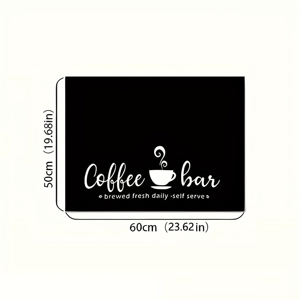 Coffee Bar Mat & Dish Drying Mat ¨C Bohemian Absorbent Kitchen Counter Mat for Coffee Machine, Espresso Station & Countertop