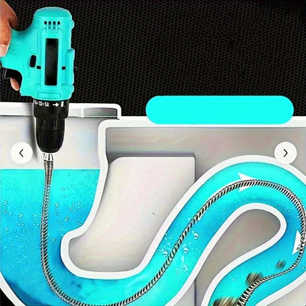 Drain Snake Pipe Unclogger 59 Inch Flexible Hair Clog Remover Tool for Sink, Toilet & Bathroom Drain ¨C Reusable Plumbing Snake Drain Cleaner, Easy to Use