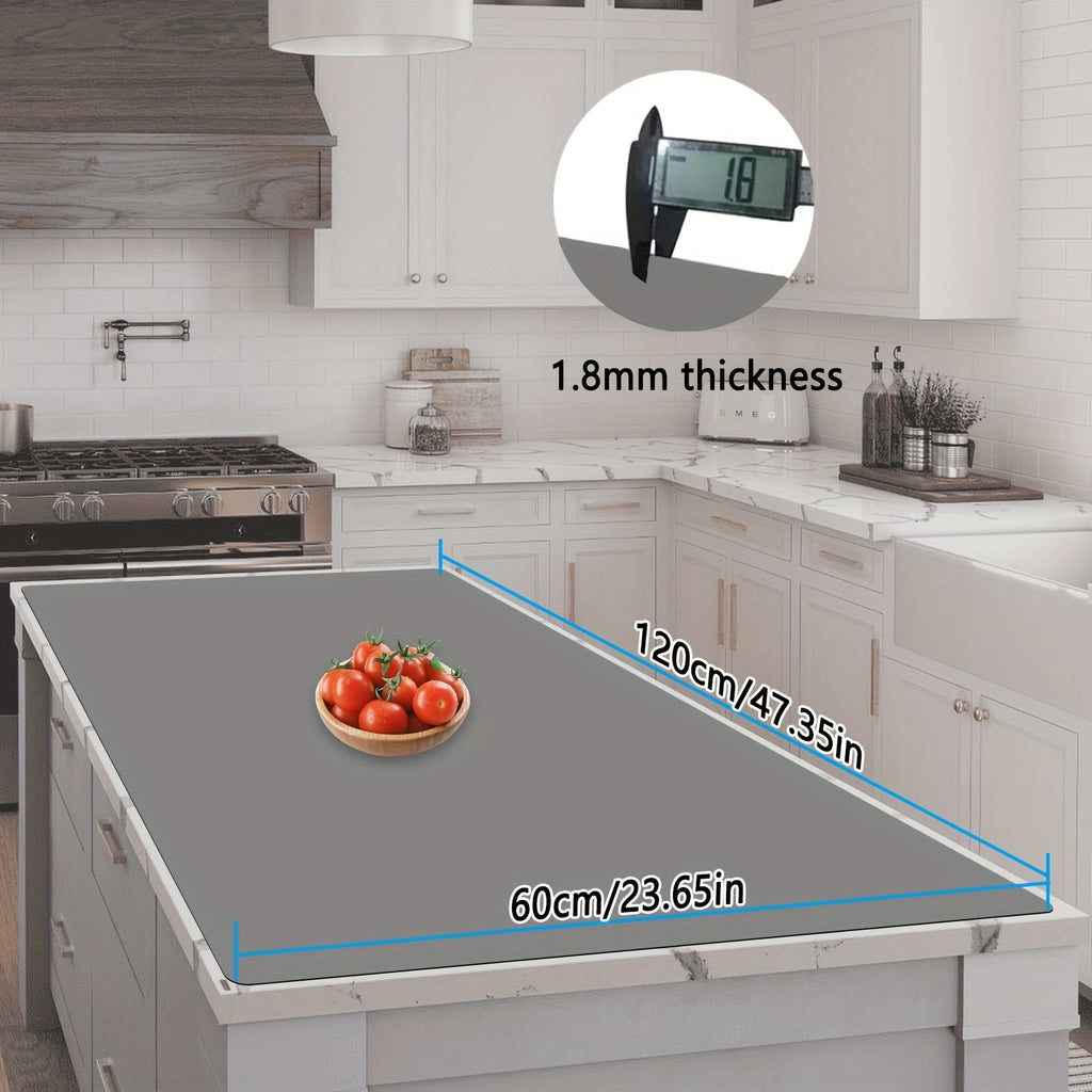 Extra Large Silicone Mat for Kitchen Counter ¨C Nonslip Heat Resistant Countertop Protector, Nonstick Waterproof Craft Mat & Placemat, Multiple Sizes & Colors