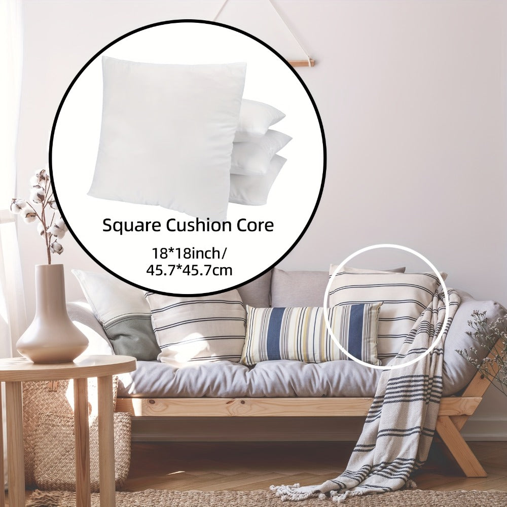 Outdoor Pillow Inserts 4/6 Pack ¨C Soft Microfiber Fill, Waterproof & Fluffy Throw Pillow Inserts for Sofa Bed Couch, 12x20 18x18 20x20 Inch