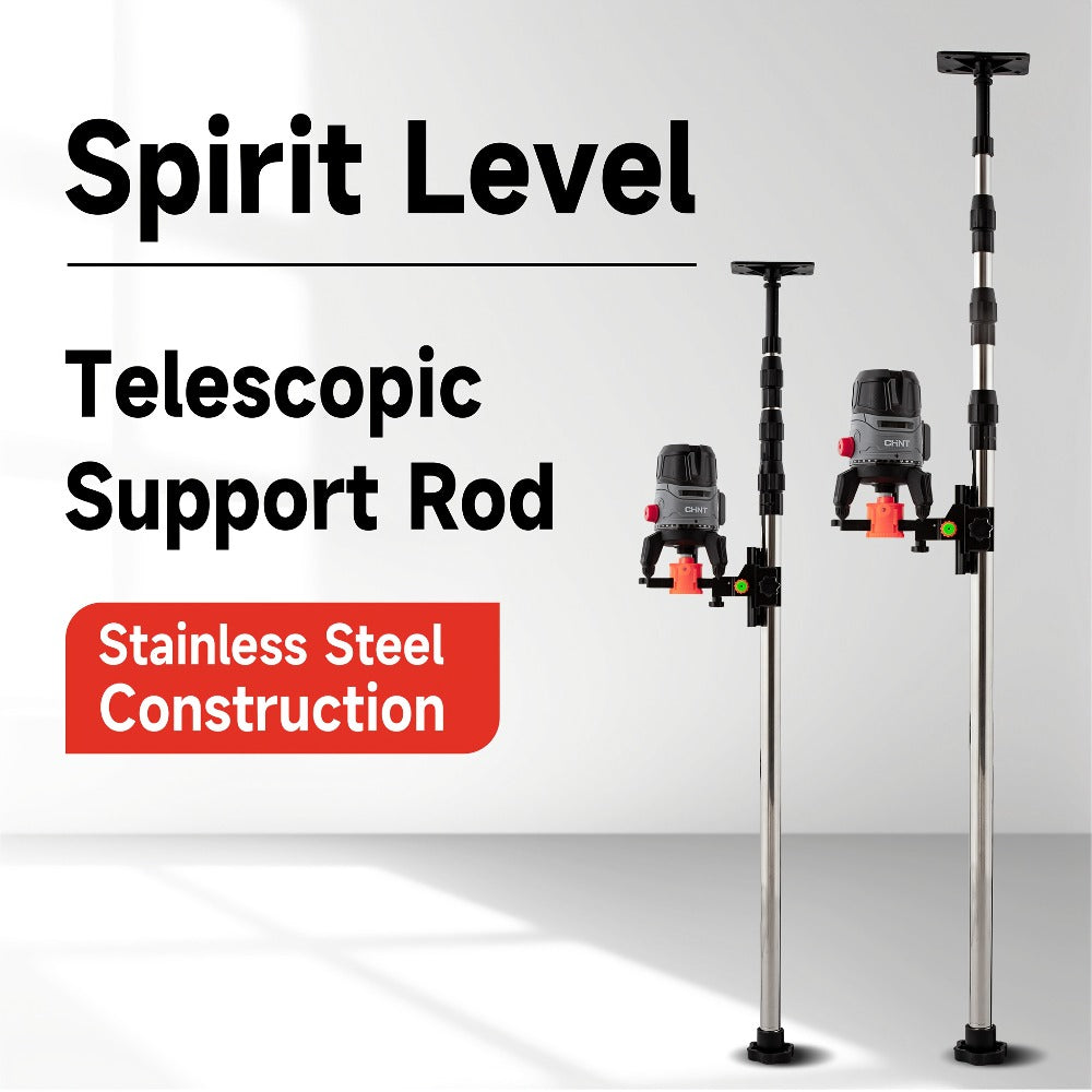 Telescoping Laser Level Pole 15.4ft / 4.7m ¨C Adjustable Extension Rod with 1/4¡±-20 & 5/8¡±-11 Thread Mount for Rotary and Line Lasers, Professional Surveying & Construction Staff