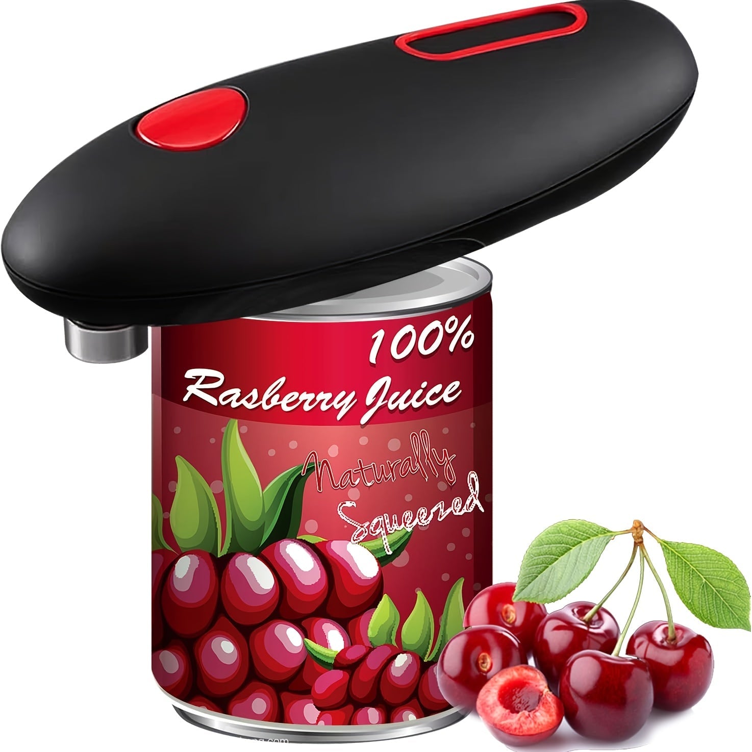 Electric Can Opener, One-Click Auto Shut-Off with Smooth Edge Cut ¡ª Safe & Easy for Elderly, Arthritis, Weak Grip | Fits All Round & Oval Cans | Great Gift for Home, Camping & Kitchen