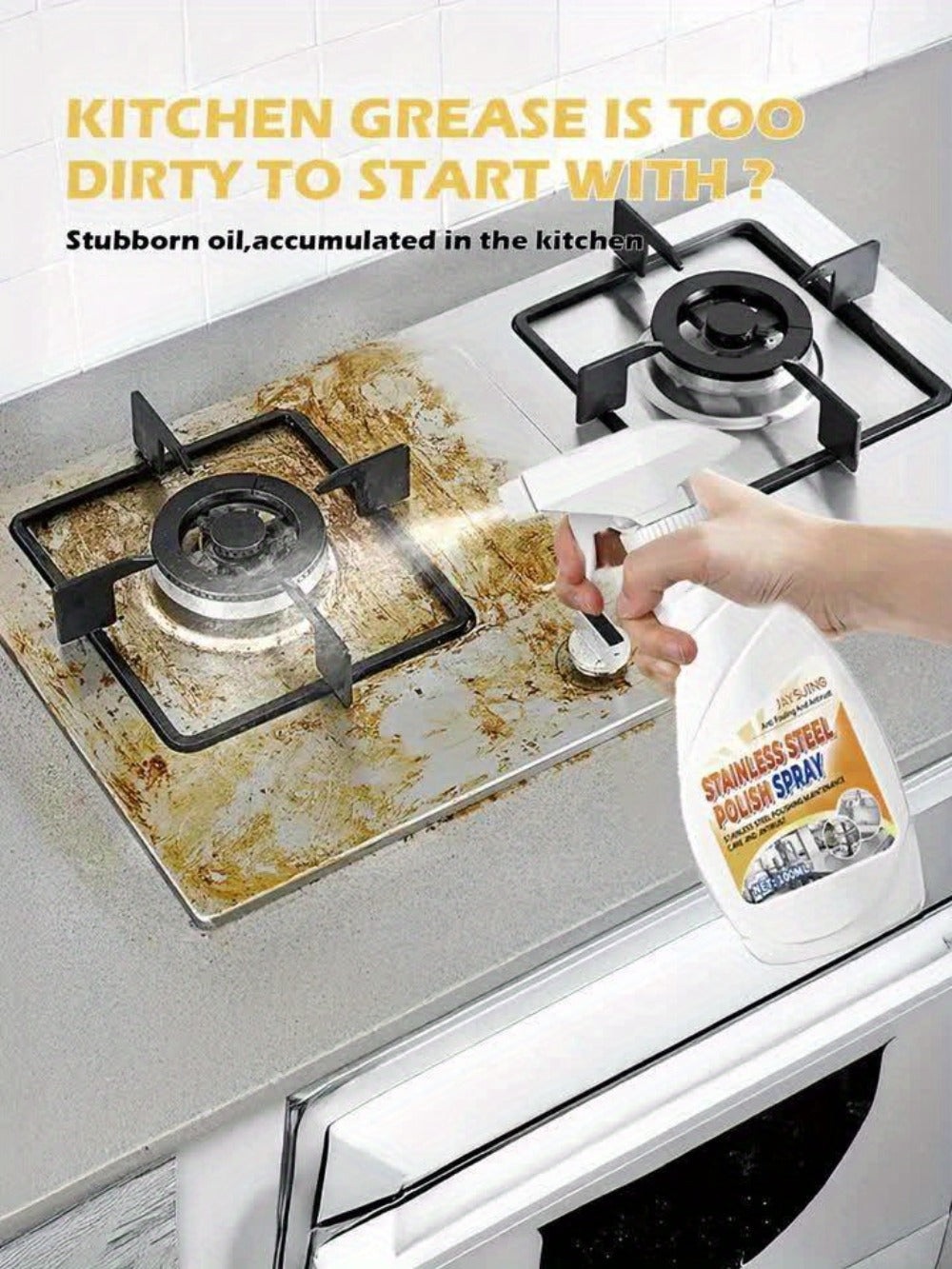 Stainless Steel Cleaner & Pot Bottom Cleaner Paste ¨C Removes Black Grime, Rust & Grease from Pots, Pans & Kitchen Surfaces, Long-Lasting Shine in One Step