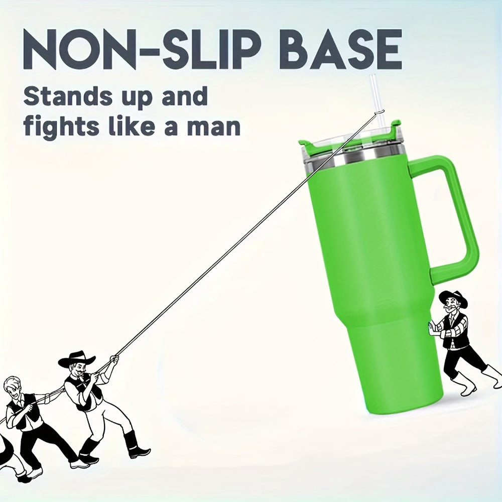 Water Bottle 40oz Stainless Steel with Lid and Straw - Leak Proof Insulated Cold Water Cup for Outdoor Sports Gym Hiking and Travel, Large Capacity Reusable Drink Bottle for Men and Women, Available in 6 Colors