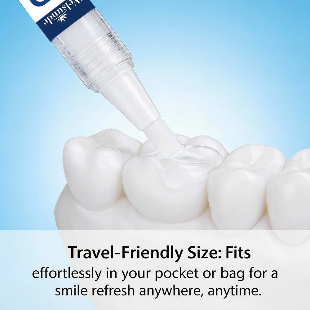 Teeth Whitening Pen 2pcs 9D Powerful Whitening Neutralize Yellow Stains Brighten Teeth Gum Care No Rinse Easy Application for Home Travel Oral Care