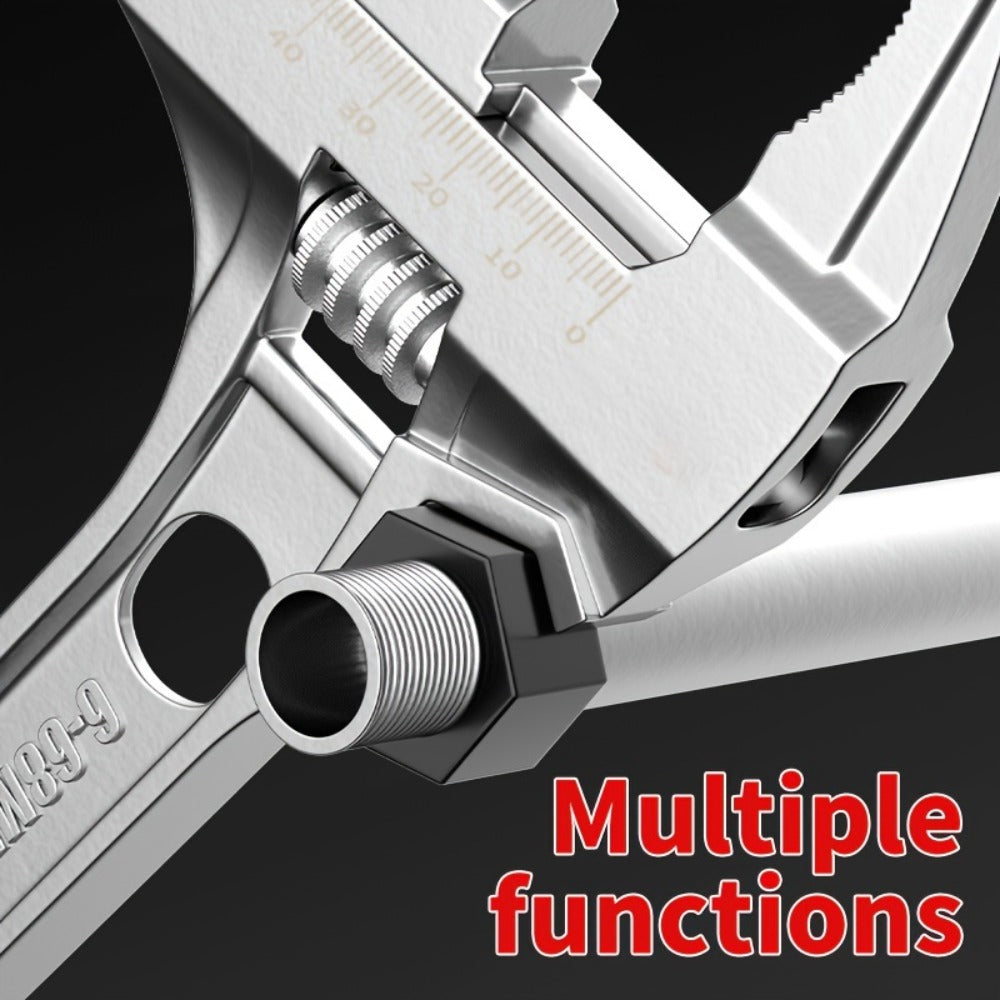Bathroom Wrench Tool Multifunctional, Adjustable Double-Ended Open-End Wrench for Sink, Faucet, Water Pipe & Heating Repair, Space-Saving Plumbing Hand Tool for Home Bathroom Kitchen