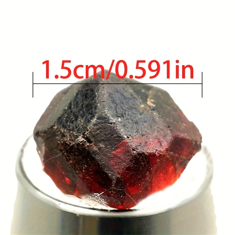 Natural Red Garnet Crystal Rough Stone ¨C Raw Unpolished Mineral Specimen for Home Decor, Crystal Healing, Feng Shui Display & Collector Gift, Genuine Gemstone Rock
