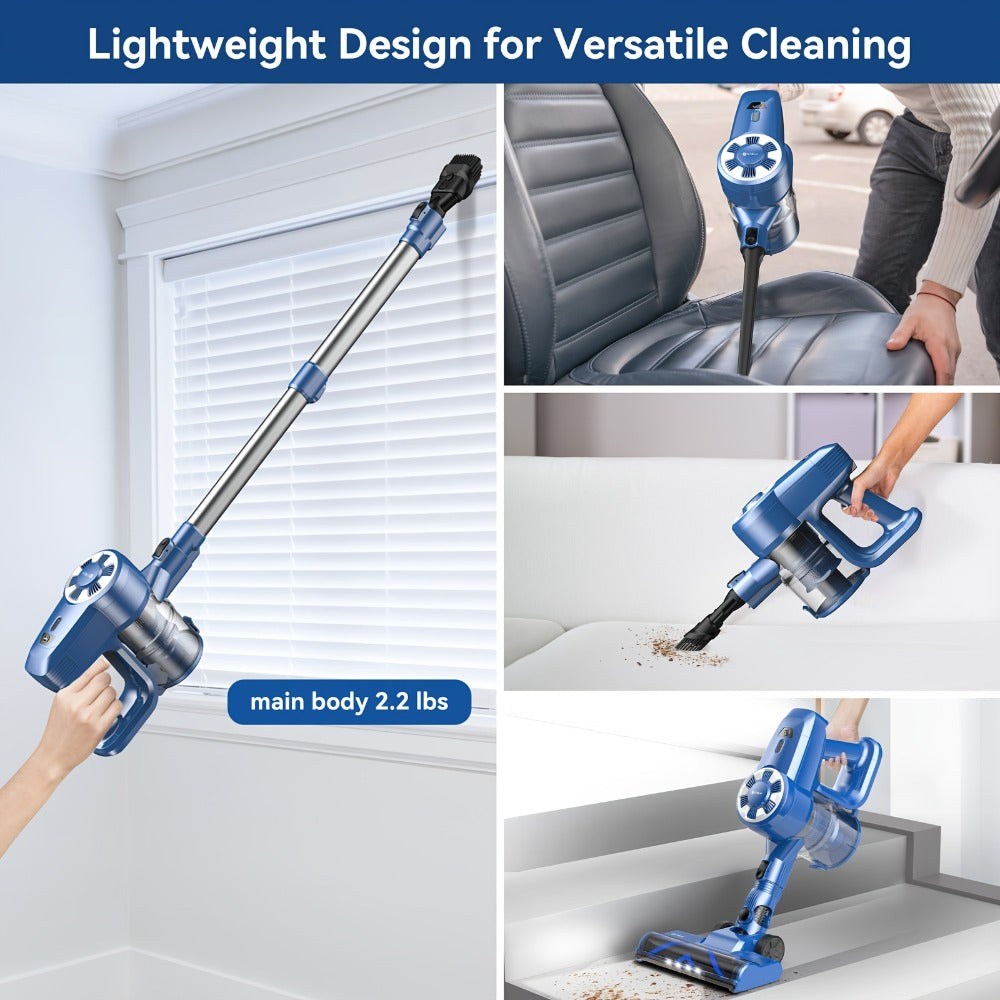 Cordless Vacuum Cleaner Stick Vacuum ¨C MAX 70Kpa Suction, 45-Min Runtime, Anti-Tangle, 50.72oz Dust Cup, Rechargeable Wireless Vacuum for Hardwood Floor, Carpet & Pet Hair