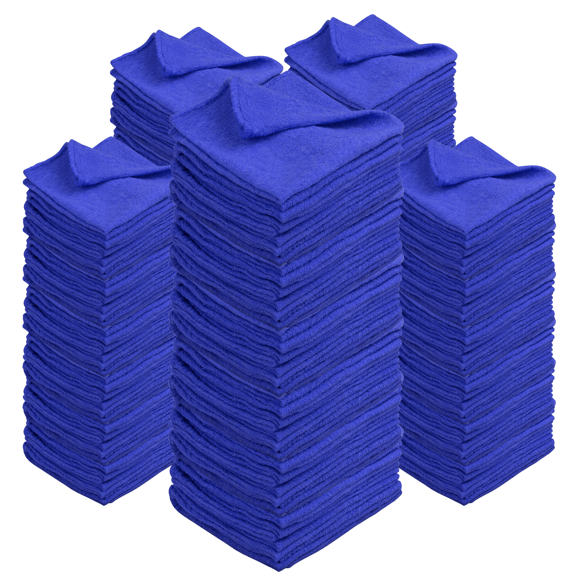 Cotton Shop Rags 12x14 Inch Absorbent Lint-Free Cleaning Towels Multipurpose Shop Towels for Automobile Garage Industry Home Red White Navy Blue 50 100 150 200 500 Pack Bulk Value
