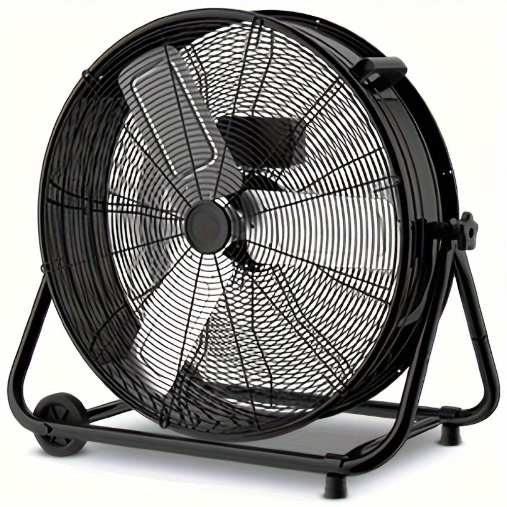 Industrial Drum Fan 24 & 30 Inch | High Velocity Floor Fan 9460-14000 CFM, 3-Speed Air Circulator with 180¡ã Tilt for Warehouse, Garage, Workshop, Job Site & Large Space Cooling ¨C Multiple Colors