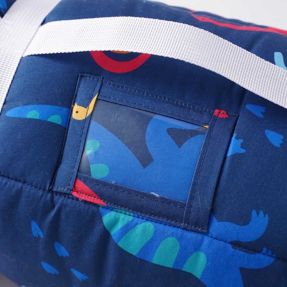 Kids Nap Mat Roll-Up Sleeping Mat for Daycare & Travel - 100% Polyester, Machine Washable, Fun Prints