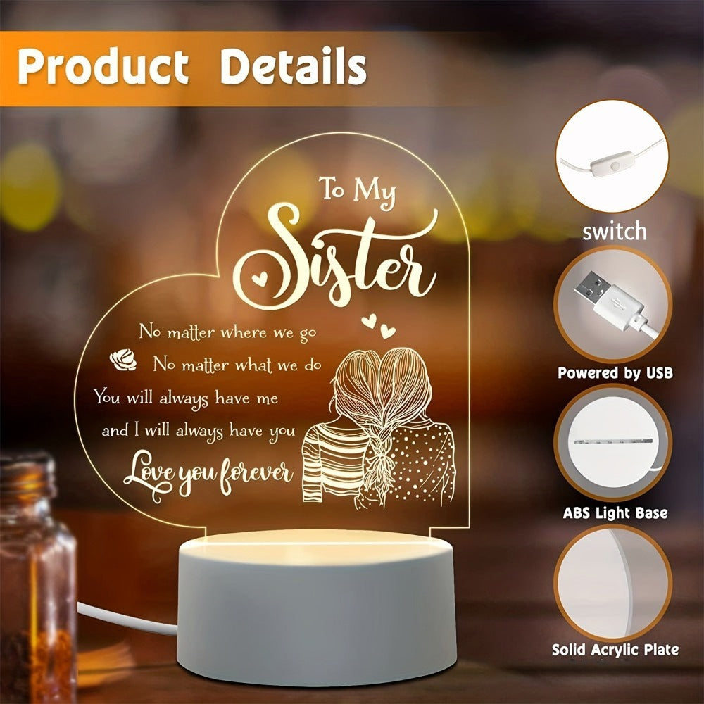 Space Floral Acrylic Night Light ¨C Enchanting Galaxy Flower LED Desk Lamp, Aesthetic Bedroom Decor, Cute Room Accent Light, Unique Gift for Sister, Girls, Teens, Birthday & Any Occasion