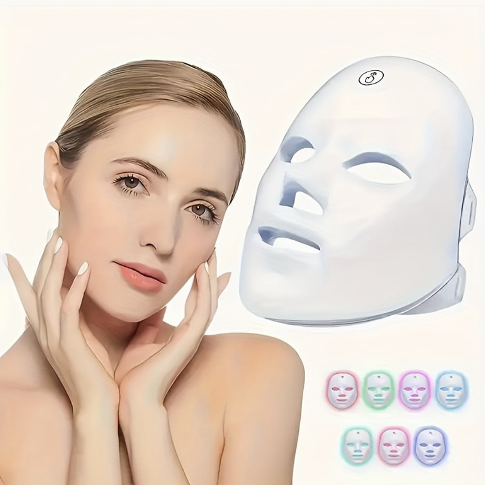 Photon Skin Rejuvenation Wand 7-Color LED Beauty Device - Multifunctional Home Facial Care Tool for Anti-Aging, Acne, Brightening & Wrinkle Reduction, Perfect Gift for Women & Girlfriend