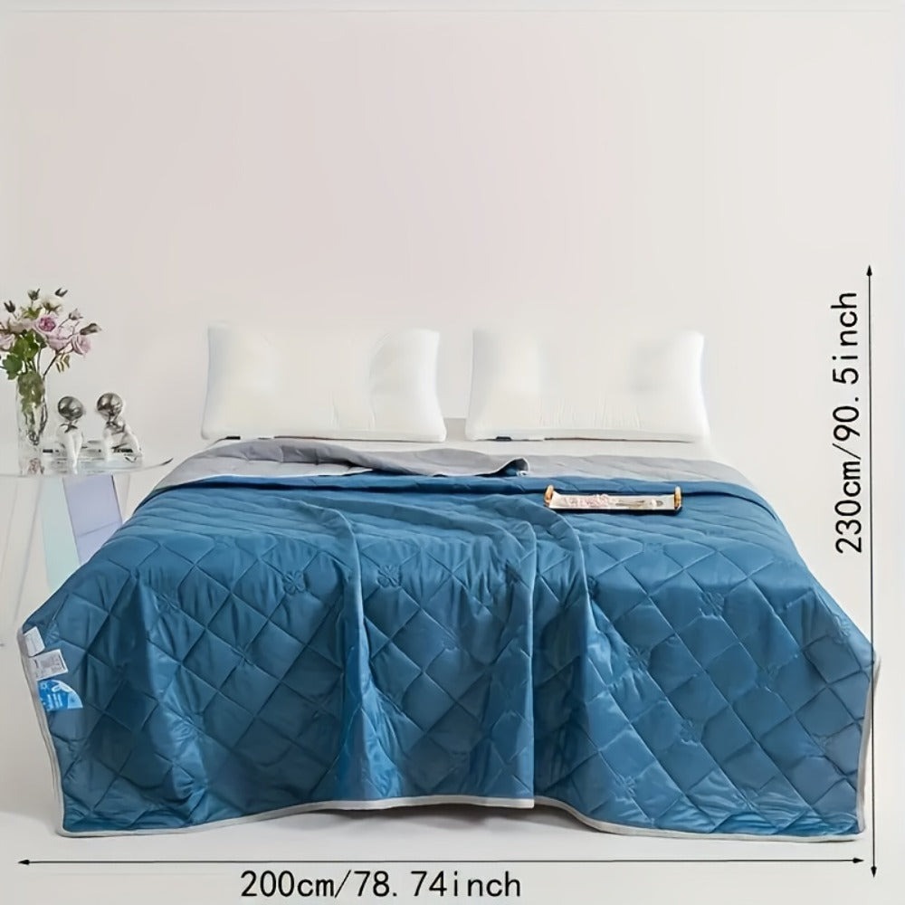 Cooling Blanket for Hot Sleepers ¨C Lightweight Breathable Summer Comforter, Air-Cooled Moisture-Wicking Blanket for Adults, Queen & King Size