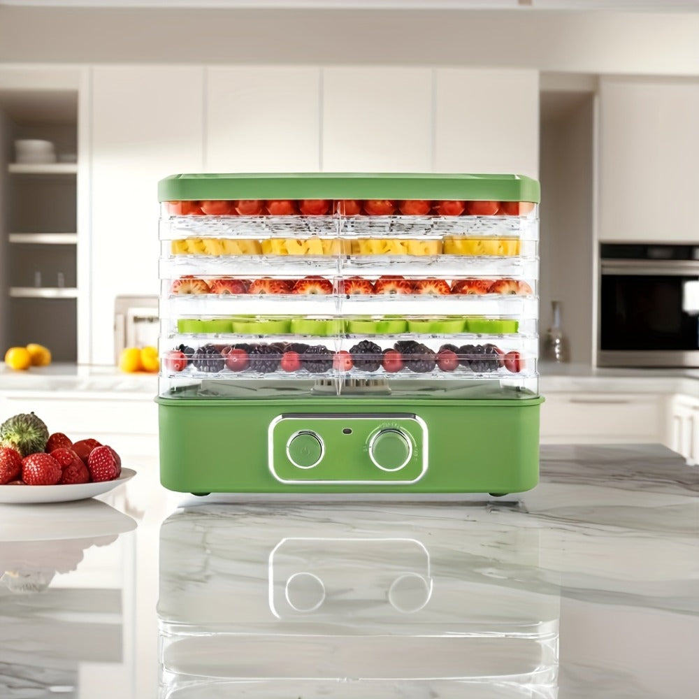 Food Dehydrator Machine 5-Tray BPA-Free Stackable 240W Digital Temperature Control 95-158¡ãF Quiet 33dB Overheat Protection for Jerky Fruit Meat Veggies Herbs Snacks Home Use