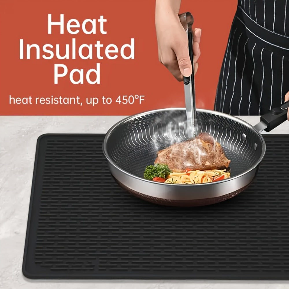 Silicone Stove Top Cover Mat 28¡±x20¡± - Heat Resistant Electric Stove Protector for Ceramic Glass Cooktop, Non-Slip Scratch Guard, Dishwasher Safe, Extra Large RV Range Cover, Multipurpose Kitchen Mat