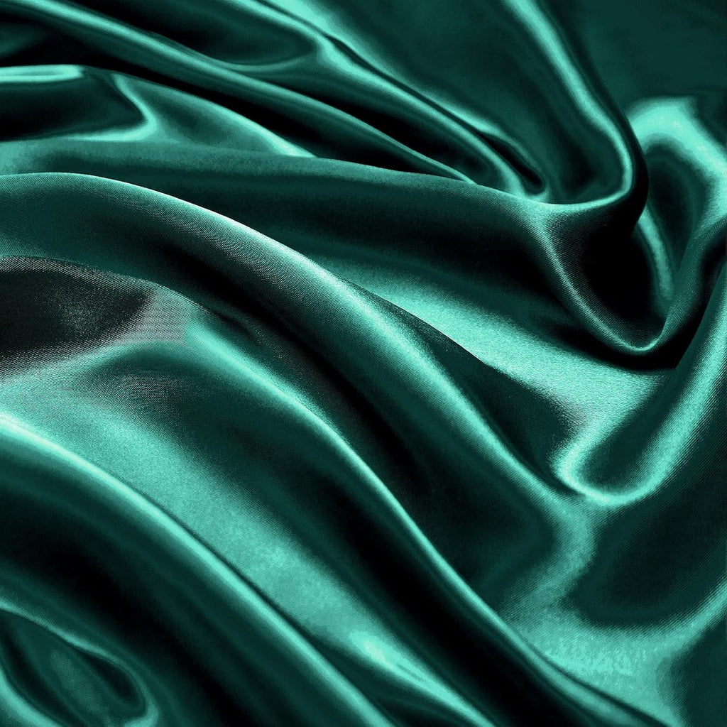Satin Bed Sheet Set 4 Pcs ¨C Luxury Silky Smooth Hotel-Quality Bedding, Wrinkle-Free Deep Pocket Fitted Sheet, All-Season Elegant Satin Sheets ¨C Twin, Full, Queen & King, Multiple Colors